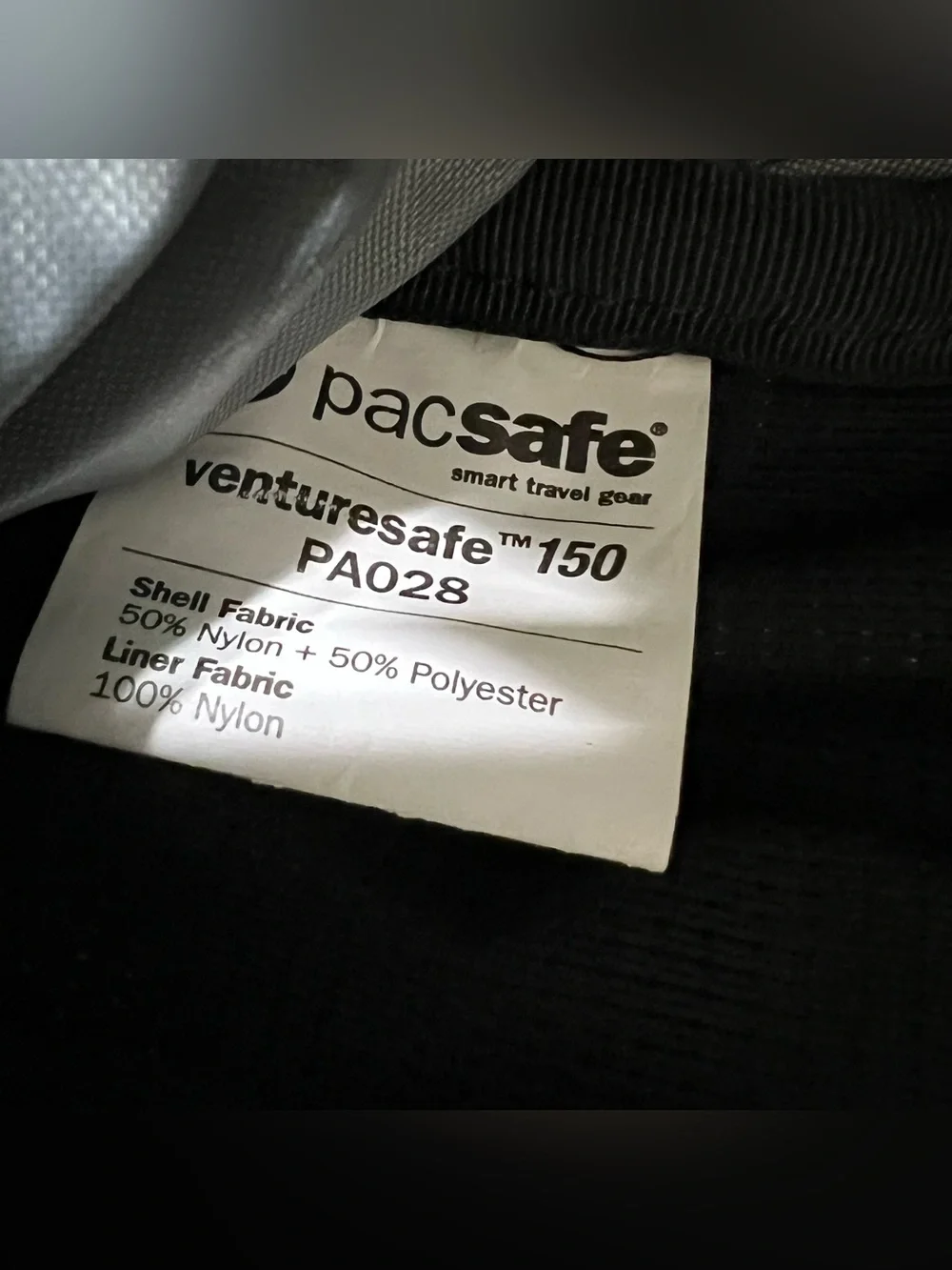 Pacsafe Venturesafe 150 PA028 Anti-Theft Sling Crossbody Pack in Light Purple